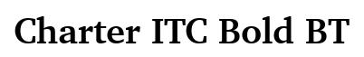 Charter ITC Bold BT
