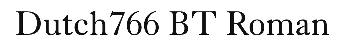 Dutch766 BT Roman original font preview