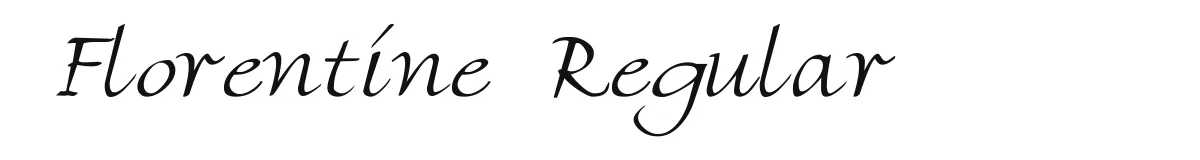 Florentine Regular original font preview