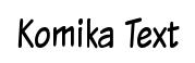 Komika Text Komtxtt preview