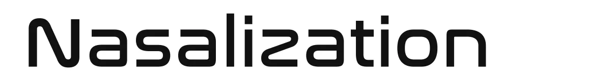 Nasalization font preview