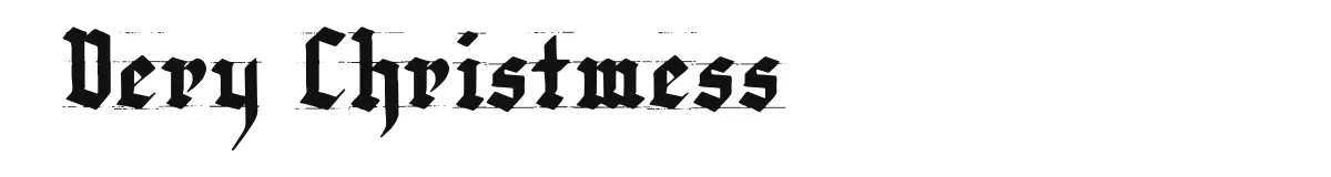 Very Christmess font preview