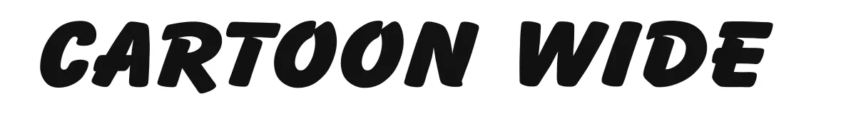 Cartoon Wide original font preview