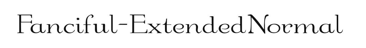 Fanciful-ExtendedNormal original font preview