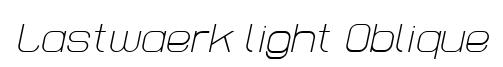 Lastwaerk light Oblique