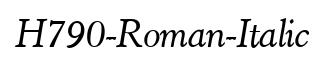 H790-Roman-Italic