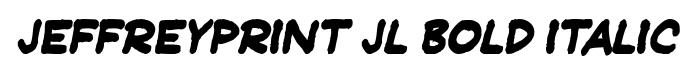 JeffreyPrint JL Bold Italic