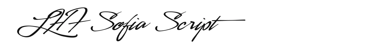 LHF Sofia Script original font preview
