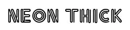 Neon Thick original font preview