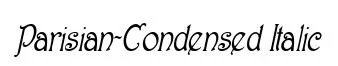 Parisian-Condensed Italic