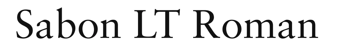 Sabon LT Roman original font preview