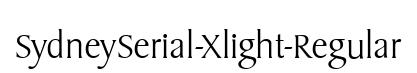 SydneySerial-Xlight-Regular