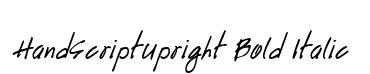 HandScriptUpright Bold Italic