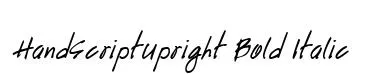 HandScriptUpright Bold Italic