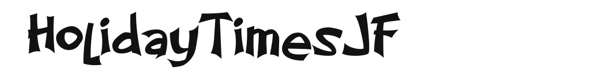 HolidayTimesJF original font preview