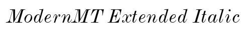 ModernMT Extended Italic