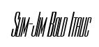 Slim-Jim Bold Italic