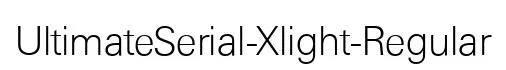 UltimateSerial-Xlight-Regular