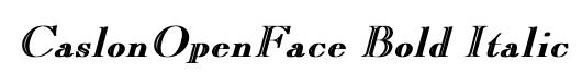 CaslonOpenFace Bold Italic