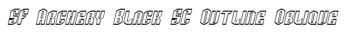 SF Archery Black SC Outline Oblique