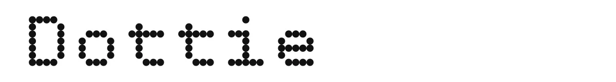 Dottie original font preview