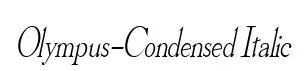 Olympus-Condensed Italic