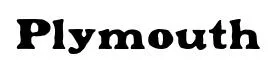 Plymouth original font preview