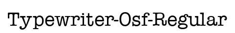 Typewriter-Osf-Regular