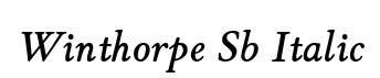 Winthorpe Sb Italic