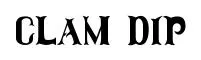 Clam Dip original font preview