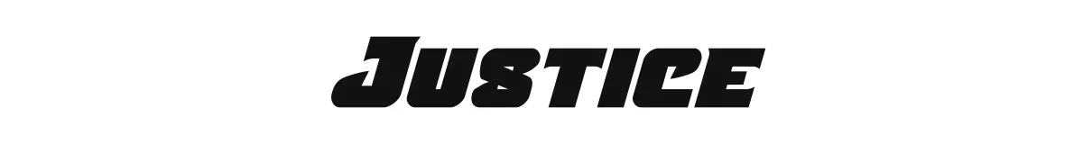 Justice original font preview