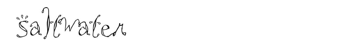 Saltwater original font preview