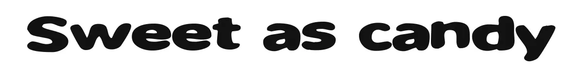 Sweet as candy original font preview