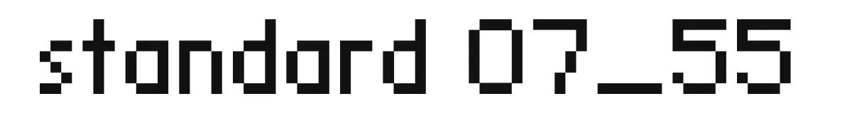 standard 07_55 original font preview