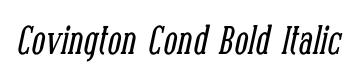Covington Cond Bold Italic