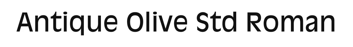 Antique Olive Std Roman original font preview