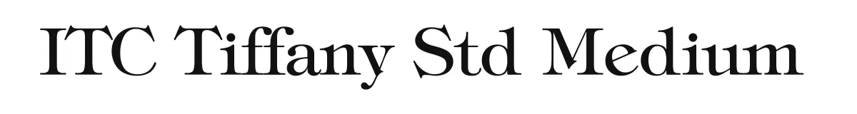 ITC Tiffany Std Medium original font preview