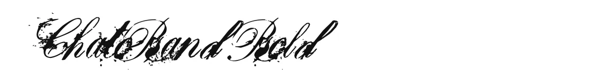 ChatoBand Bold original font preview