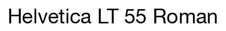 Helvetica LT 55 Roman