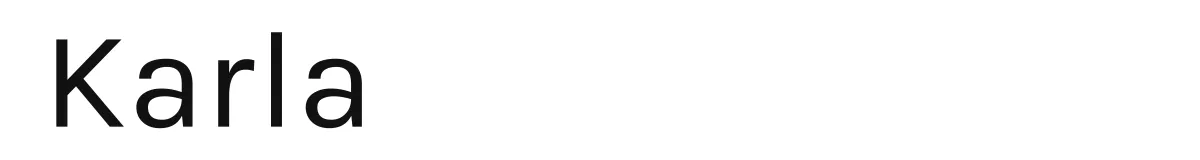 Karla original font preview
