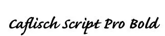 Caflisch Script Pro Bold