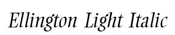 Ellington Light Italic