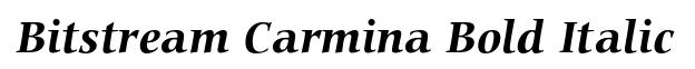 Bitstream Carmina Bold Italic