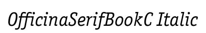 OfficinaSerifBookC Italic