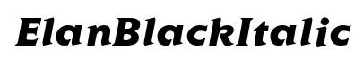 ElanBlackItalic