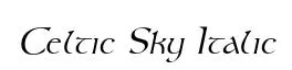 Celtic Sky Italic