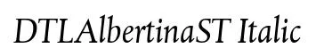 DTLAlbertinaST Italic