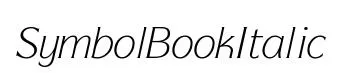 SymbolBookItalic