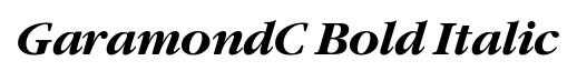 GaramondC Bold Italic