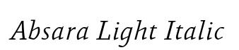 Absara Light Italic